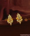 ER861 - White AD Stone South Indian Imitation Stud Daily Wear Jewellery