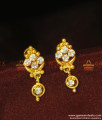 ER884 - Daily Wear Sparkling White Stone Earrings For Women