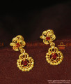 ER893 - Ruby Stone Small Danglers for Daily Use| Express Shipping