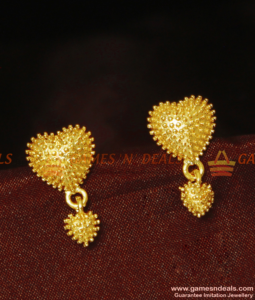 ER914 - Heart Shaped Trendy Stud Design for Women