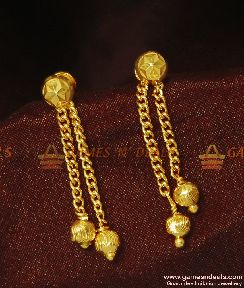 Buy Gold Gundu Drops 916 Spj 730 Online | Sri Pooja Jewellers - JewelFlix