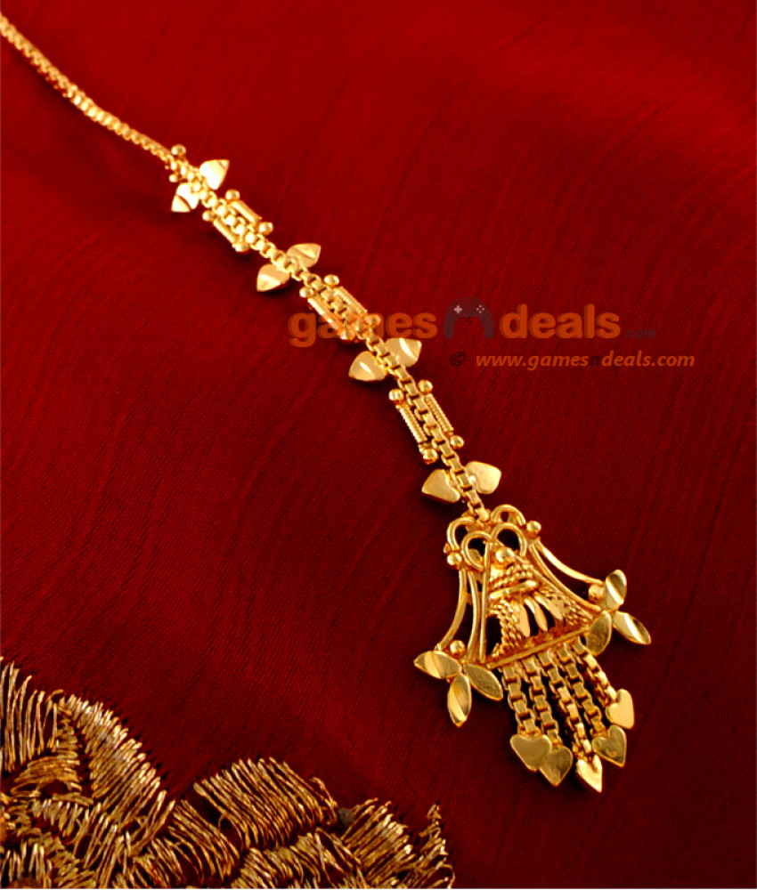NCHT01 - Gold Plated Traditional Nethi Chutti Leaf Heartin Design