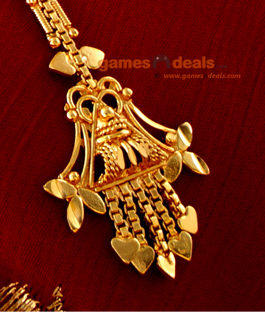 NCHT01 - Gold Plated Traditional Nethi Chutti Leaf Heartin Design