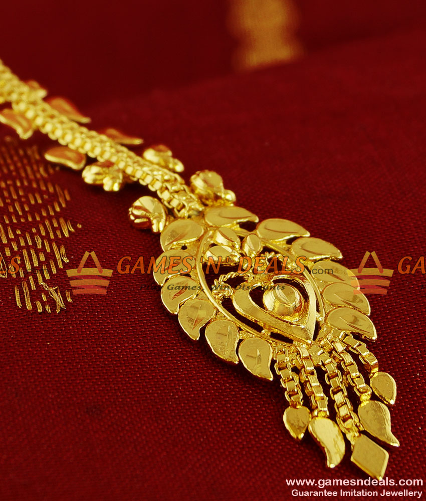 NCHT05 - Medium Size Gold Plated Traditional Nethi Chutti Design Buy Online