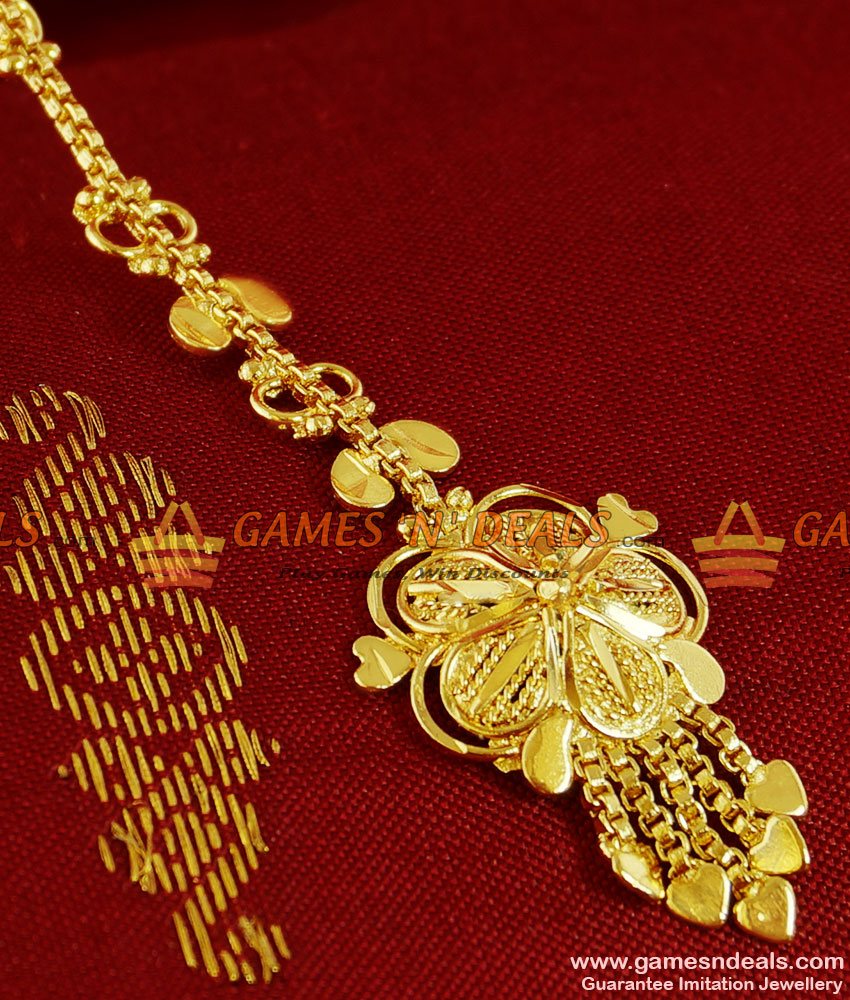 NCHT07 - South Indian Gold Plated Traditional Nethi Chutti Design Buy Online