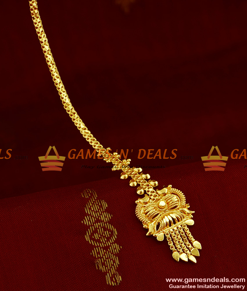 NCHT11 - Small Plain Nethi Chutti Design South Indian Imitation Jewelry Online
