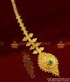 Semi Precious Emerald Stone Maang Tikka for Women and Girls