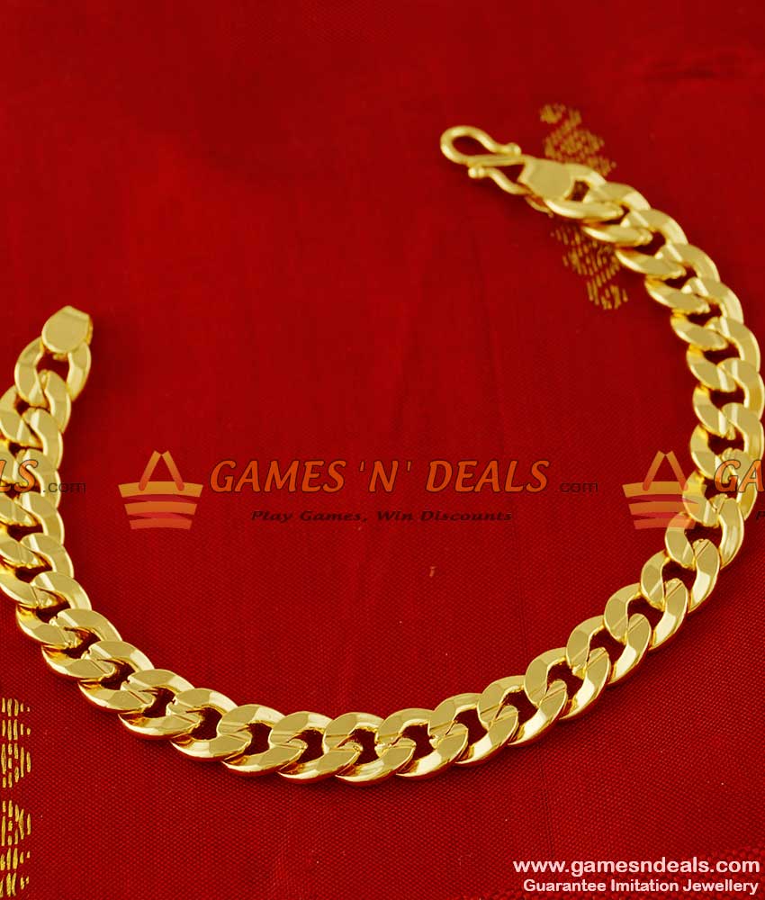 BRAC002 - Heavy Men's Wear Gold Plated Imitation Bracelet Best Selling Jewelry Online