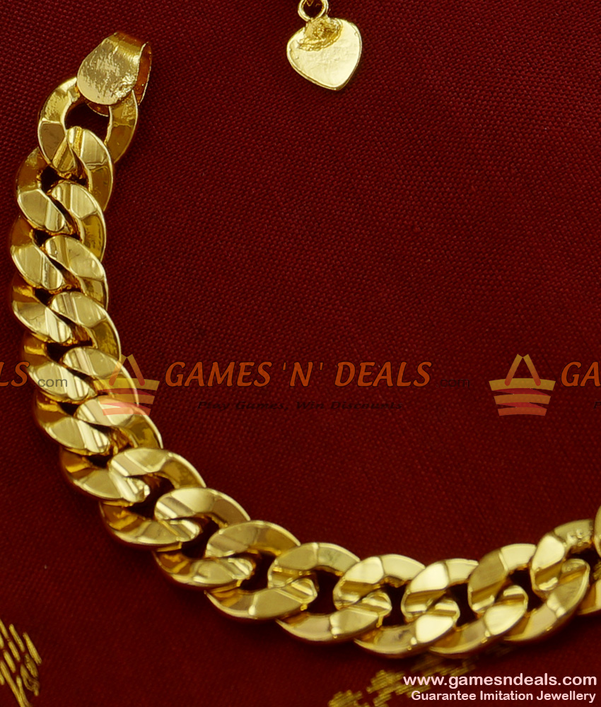 BRAC010 - Heavy Men's Wear Gold Plated Imitation Bracelet Best Selling Jewelry Online