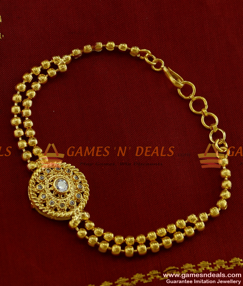 Buy Shrinathji Imitation Gold Plated Daily Wear 3 Line Ball Bracelet Online  at Best Prices in India - JioMart.