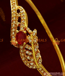 Leaf Design AD Stone Imitation Bracelet for Women Online BRAC022 Leaf Design AD Stone Imitation Bracelet for Women Online BRAC022