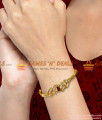 Ruby Stone Leaf Design Imitation Bracelet for Women Online BRAC023