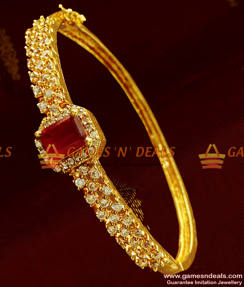 Grand Big Ruby Stone Design Imitation Bracelet for Women Online BRAC024 Grand Big Ruby Stone Design Imitation Bracelet for Women Online BRAC024