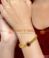 Grand Big Ruby Stone Design Imitation Bracelet for Women Online BRAC024