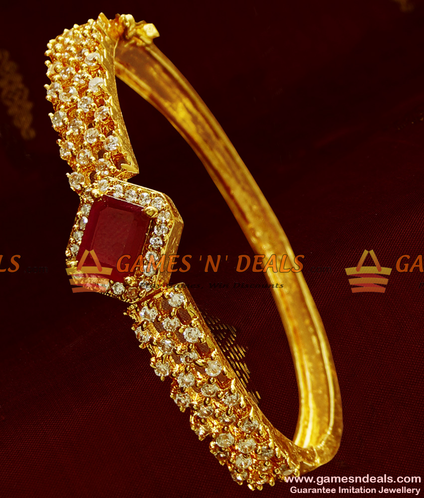 Grand Ruby Stone Design Imitation Bracelet for Women Online BRAC027