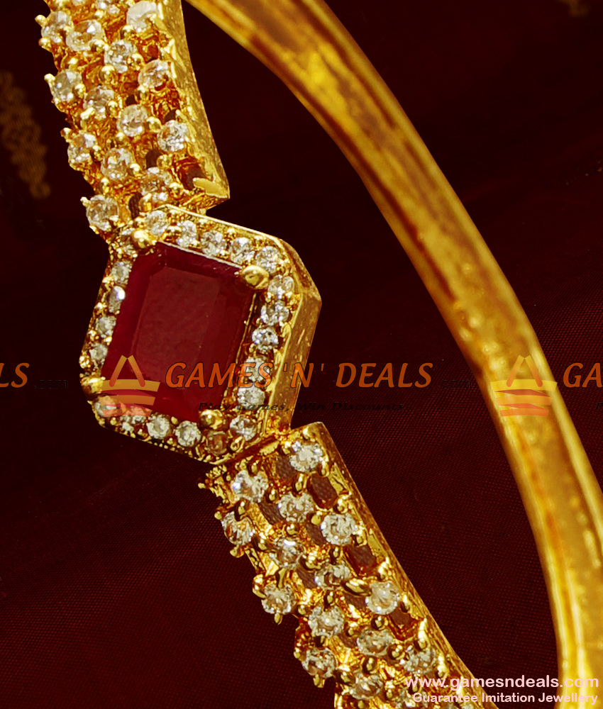 Grand Ruby Stone Design Imitation Bracelet for Women Online BRAC027