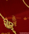 MCH015 - AD Stone Peacock Mogappu Dollar Daily Wear Thali Saradu Twisted Chain
