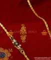MCH023 - South Indian Gold Plated AD Stone Mogappu Daily Wear Wheat Chain