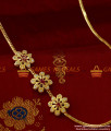 MCH032 - Aduku Flower AD Stone Mogappu Dollar Daily Wear Thali Saradu Knitted Chain