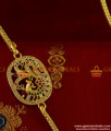 MCH044 - AD Multi Stone Peacock Mogappu Dollar Daily Wear Thali Saradu Knitted Chain