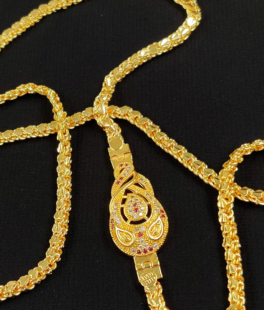 MCH060 - Real Gold Like Design Guarantee Traditional Mogappu Chain