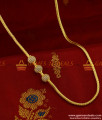MCH071 - Beaded Zircon White Stone Mogappu Chain South Indian Imitation Jewelry MCH071 - Beaded Zircon White Stone Mogappu Chain South Indian Imitation Jewelry
