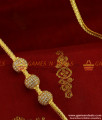 MCH071 - Beaded Zircon White Stone Mogappu Chain South Indian Imitation Jewelry MCH071 - Beaded Zircon White Stone Mogappu Chain South Indian Imitation Jewelry