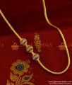 MCH072 - Beaded Zircon Stone Mogappu Chain Attractive South Indian Imitation Jewelry MCH072 - Beaded Zircon Stone Mogappu Chain Attractive South Indian Imitation Jewelry