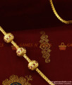 MCH080 - Beaded Zircon Stone Mogappu Chain Attractive South Indian Imitation Jewelry