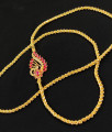 One Gram Micro Gold Plated South Indian Designer Peacock Mugappu Chain for Women and Girl MCH090