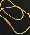 1 Gram Micro Gold Plated Traditional Designer Mugappu Chain for Women and Girls MCH091