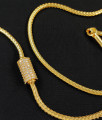 24ct Real Gold Plated White Stone Mugappu Chain Buy Online MCH100