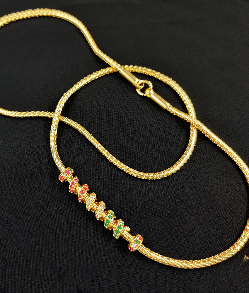 Beautiful Round Mugappu Design Chain For Married Women MCH107 Beautiful Round Mugappu Design Chain For Married Women MCH107