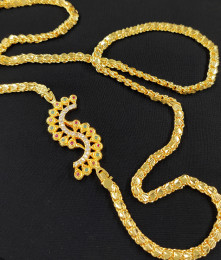 Heart Chain Peacock Design Mugappu Collections Online MCH108