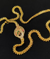 Grand Full Zircon Stone Peacock Dollar Side Pendant Mugappu MCH116