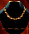 NCKN28 - Gold Plated Attigai Traditional Beaded Choker Design Jewelry 