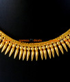 NCKN46 - Gold Plated Traditional Mullaipoo Malai Choker Necklace