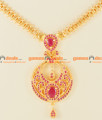NCKN105 - First Quality Semi Precious Zircon Ruby Stone Party Wear Necklace