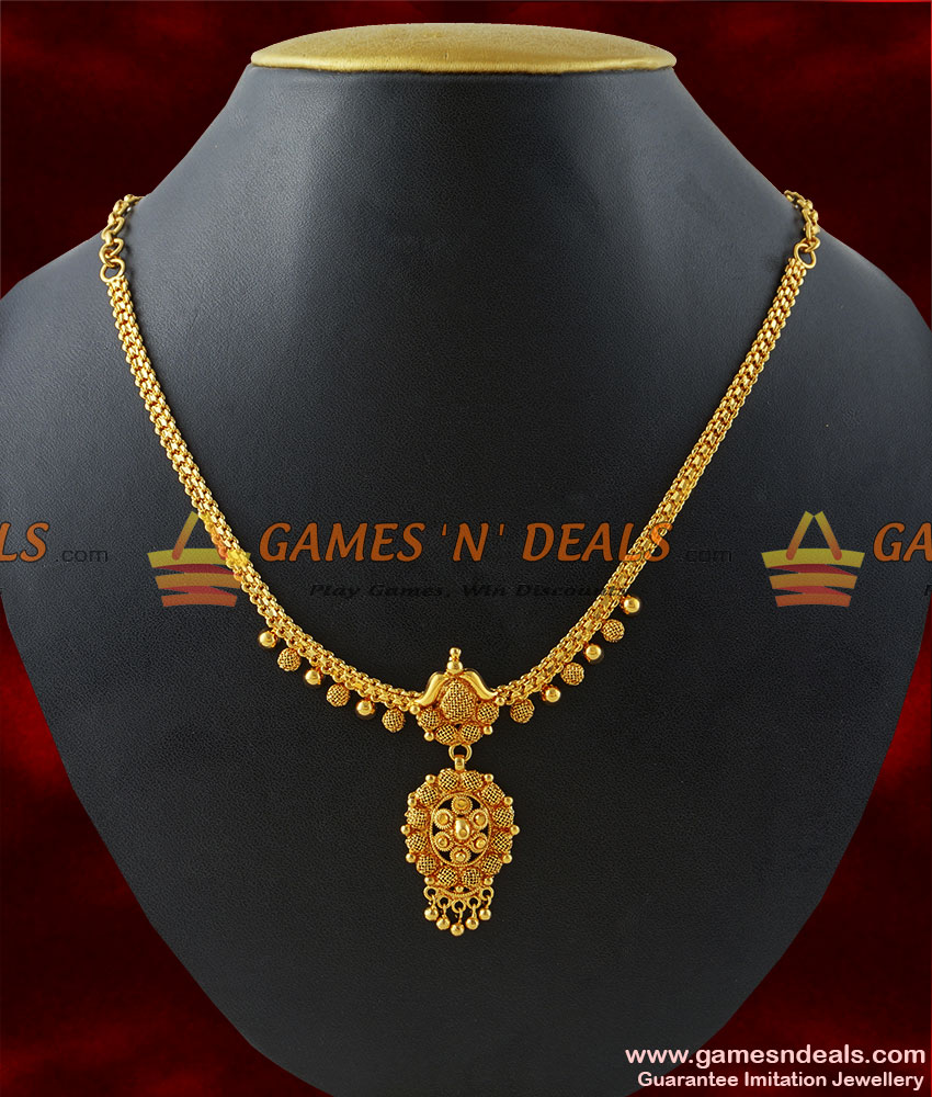 NCKN140 - Imitation Necklace Trendy Design Dollar South Indian Jewelry NCKN140 - Imitation Necklace Trendy Design Dollar South Indian Jewelry
