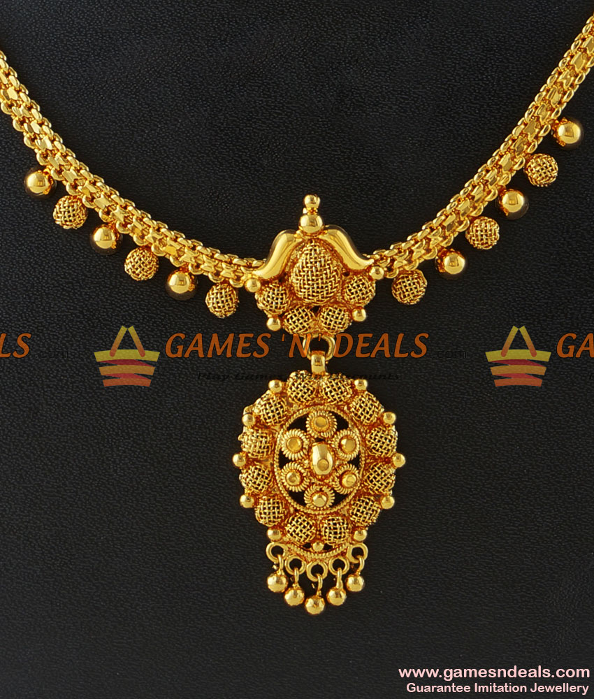NCKN140 - Imitation Necklace Trendy Design Dollar South Indian Jewelry NCKN140 - Imitation Necklace Trendy Design Dollar South Indian Jewelry