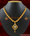 NCKN157 - Royal Britain Symbol Dollar Design Semi Precious Zircon Stone Necklace
