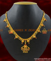 NCKN171 - Gold Plated South Indian Beaded Design Imitation Stone  Necklace