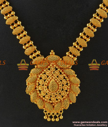 NCKN179 - Kerala Floral Design Handmade Party Wear Imitation Necklace