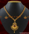 NCKN183 - Gold Plated Full Zircon Ruby White Stone Party Wear Peacock Necklace NCKN183 - Gold Plated Full Zircon Ruby White Stone Party Wear Peacock Necklace