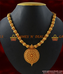 NCKN186 - Kerala Beaded Design Handmade Party Wear Imitation Necklace