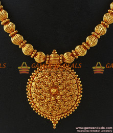 NCKN186 - Kerala Beaded Design Handmade Party Wear Imitation Necklace NCKN186 - Kerala Beaded Design Handmade Party Wear Imitation Necklace