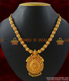 NCKN188 - Party Wear Kerala Beaded Design Handmade Imitation Necklace