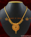 NCKN189 - Imitation Ruby Stone Big Dollar Necklace Party Wear Kerala Design