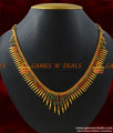 NCKN191 - Gold Plated Grand Mullaipoo Malai Choker AD Stone Necklace