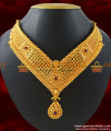 NCKN195 - Queens Necklace Design Grand Party Wear Imitation Choker Design
